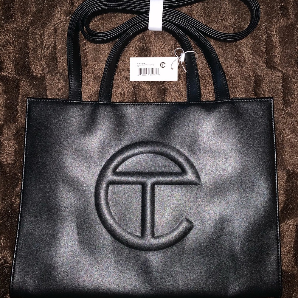 Telfar Medium Black Shopping Bag. New with Tags.